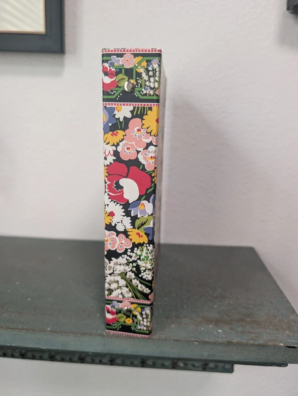 Vera Bradley Poppy Fields Small 3 Ring Binder w/ Note Paper and Interior Pockets